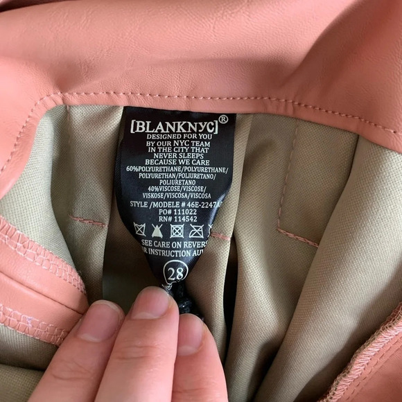 Anthropologie • Chelsea Tapered Faux Leather Pants - Picture 8 of 8